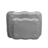 White Metal Serving Tray Set | Minimalist & Food-Safe Home Organisers V1026-KLC3219HE8543-1