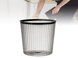 Transparent Garbage Bin with Top Ring Easy Attached Lid Free Large Capacity Trash Bin Can for V1294-YM0706-3117230156711