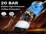 White 3-in-1 Portable Espresso Maker with Self-Heating and One-Touch Cold Hot Brew - Smart Digital V888-ELOSUNG45351