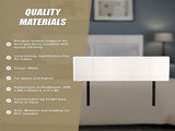 PU Leather Queen Bed Headboard Bedhead - White V63-768145