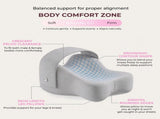 Side Sleeper Knee Pillow Hip Pain Relief Sciatica Pain Relief Ergonomic Leg - Light Gray - Size V1107-115-19722-LTG