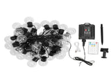 Outdoor String Light with 40 G50 Bulb Waterproof Solar USB Charging Transparent Shell Decorative LED V1294-YM0901-3119240046512