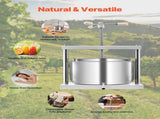 3.17 Gal/12L Fruit Wine Press, 2 Stainless Steel Barrels, Manual Juice Maker, Cider Apple Grape V952-GJYZJTMBXG126ECPKV0