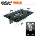 Multifunctional Aluminum Router Base Slotting Jig for Woodworking, Adjustable Trimming Machine Base V1341-ZY-ZR8XQN7F-A