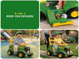 John Deere Sit N Scoot Activity Tractor Kids Ride On Toy with Sounds JD-35206