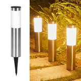 Solar LED Garden Pathway Silvery warm light Outdoor Landscape Lamp Waterproof with Automatic V1358-D132-QAZMLP0008