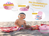 Portable Folding Potty for Toddlers Compact Travel Toilet with Cat Design, Easy to Carry & Clean, V1107-CS-ETCZZDZBQF