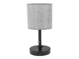 LED Table Lamp Fabric Lampshade USB A and USB C Port Zipper Switch Bedside Lamp for Living Room V1294-YM0901-3119240032611