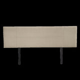 Linen Fabric King Bed Headboard Bedhead - Beige V63-800767