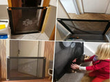 Magic Pet Gate 39.3" x 31.5" Safety Dog Cat Mesh Gate Portable Puppy Screen Barriers for Stairs, V1369-AZ3-W-05242