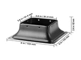101.6x101.6mm Post Base 10Pcs, Internal 91x91mm Heavy Duty Powder-Coated Steel Post Bracket Fit for V952-TTLZDZTG44YC80XUOV0