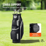 Golf Cart Bag with 14 Way Organizer Divider Top, 13 Pockets Premium Cart Bag, Durable 600D Polyester V952-TCB36YC14GHS7ACZHV0