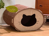 Felt Cat Cave Bed with Catnip Stick Toy 2 Piece Set - Leaf Shaped Cat House Tunnel Bed with V888-ELOSUNG54973