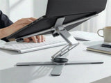 Levede Portable Laptop Stand 360 Rotating Bracket Foldable Aluminum Desk Riser TV1012-SL-AU