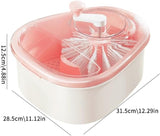 Fruit Cleaner Spinner - Fruit Washer Spinner Bowl with Lid, Large Capacity Fruit Washer Spinner with V1259-DP01-A-3024
