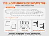 Tow Bar, 2495 kg Capacity with Chains, Powder-Coating Alloy Steel Bumper-Mounted Universal V952-OHQLJB5500IB0C9B0V0