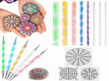 96 Pcs Mandala Dotting Tools for Painting Rocks Mandala Stencils Kit Ball Stylus Clay Sculpting V1366-AZ2-W-14511