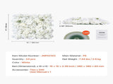 3D Flower Wall Panel, 24 PCS 15 x 15 inch, Artificial Floral Wall Background Mesh Backing V952-PJSRZZWQ24PCRIA85V0