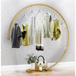 Commercial Clothing Floor-Standing Hanger High Capacity Curved Clothes Bar Storage Rack 160cm V63-844621