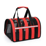 Size L Black and Red Foldable Pet Carrier Bag - Lightweight, Breathable, and Spacious for All V888-ELOSUNG21993