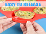 Silicone Muffin Pan Nonstick Cupcake Metal Reinforced Frame Regular Size Pans Tray for Baking BPA V1259-DP01-A-4530