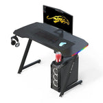 120cm New Arrive Computer Table Z Shaped Gaming Desk With RGB Led Lights Gaming Tables V255-BEISIJIE-K-Z-120