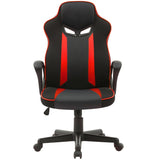 Sarantino Fayzo Reclining Office Gaming Chair Black Red Seat Adjustable Height Breathable Mesh CH-MLM-675-BKRD