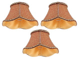 3Pcs E14 Lamp Shade European Fabric Candle Chandelier Lamp Cover for Hotel KTV Copper Color V1294-YM0901-3119210069311