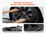 Hubcaps Wheel Covers for 2017-2023 Tesla Model 3, 18 Inch Set of 4 Wheel Rim Cover Hubcaps OEM Style V952-ZYLGGYGH4JTT0GYKX001V0