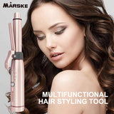 Portable Cordless Hair Curler and Straightener Wireless Rechargeable Curling Iron 2 Adjustable V888-ELOSUNG13539