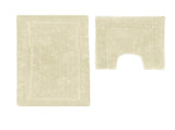 2200GSM 2 Pce Axel 100% Cotton Bath Mat Set Vanilla V442-UNA-BATHM-AXEL-VANILLA-SH
