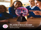 Plasma Ball Lamp - Touch & Sound Sensitive USB-Powered Globe for Decor, Parties & STEM Learning V1107-CS-DLZD4