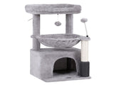 i.Pet Cat Tree Tower 82cm Scratching Post Furniture Scratcher House Light Grey PET-CAT-S82-LTGR