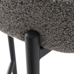 Contemporary Grey Boucle Elsa Low Bar Stools V264-DNC-417B-MGR-02-1