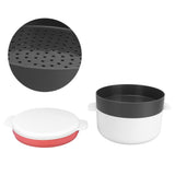 Multifunctional Round Rice Steaming Box Microwave Oven Special Lunch Box for Home Kitchen V1294-YM0901-3118210088411