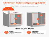 Pullout Trash Can for Kitchen Cabinets, Garbage Waste Recycling Bin, Under Mount Waste Container, V952-CFLJTDTDTHSWA5O0YV0