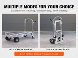 Aluminum Truck, 2 in 1, 363 kg Max Load Capacity, Heavy Duty Industrial Convertible Folding V952-DGNSTHC800BEQ4JJTV0