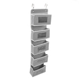 Over Door Hanging Organizer Wall Mount Storage with Hooks for Pantry Nursery Kitchen Closet Dorm V1294-YM0718-3117220210212