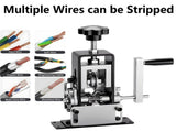 Manual Wire Stripping Machine, 0.06"-1" Wire Gauge Copper Wire Stripper, Drill Powered & Hand Crank V1107-145-46473