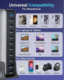 1000W GaN Fast Charging Station 10Ports USB&Type-C for iPhone, Laptops, MacBook V201-GAN1000BL8AU