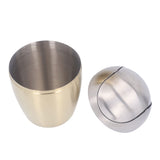 Desktop Small Trash Can Multipurpose 304 Stainless Steel Mini Trash Can with Lid for Tabletop V1294-YM0710-3117230259811