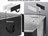 4PCS Clothes Storage Bag Large Capacity Clothing Organizers Foldable Closet Container with Clear V1294-YM0523-10334568