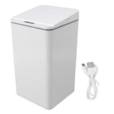 Desktop Sensor Trash Can USB Charging Foldable Lid 9L Intelligent Induction Garbage Bin for Bedroom V1294-YM0703-3117230108312