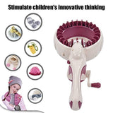 Knitting Machine,Children's Round Knitting Sewing Machine for DIY Scarf Bag Sweater Hat,Easy To V1192-AZ-W-31923