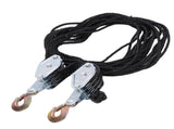Rope Hoist Pulley System 2200LB Pulley and Tackle 81 Ratio Lifting Power Heavy Duty Pulley V1294-YM0901-3111250210911