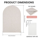 Felt Bulletin Board, Tool Free Easy Assembly, Customizable Layout, Soft Sophisticated Solid Color V1369-AZ3-W-12052