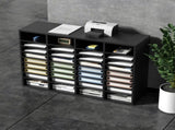 Wood Literature Organizer, 36 Compartments, File Sorter with Removable Shelves, Mailboxes Slot for V952-MZWJZLFPJBH363KG5V0