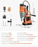 VEVOR Magnetic Drill, 1550W 1.57" Boring Diameter, 2922lbf/13000N Portable Electric Mag Drill Press V952-CLZDPMHZK50MM4XYRV3