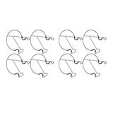 8pcs Railing Plant Pot Holder Iron Rack Floating Garden Flower Pot Stand Baskets Shelf for Outdoor V1294-YM0901-3111240144211