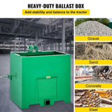 VEVOR Ballast Box for 3 Point Counterweight Category 1 Tractor Powder Heavy—Duty V952-YZXSD1L2YCGREEN01V0